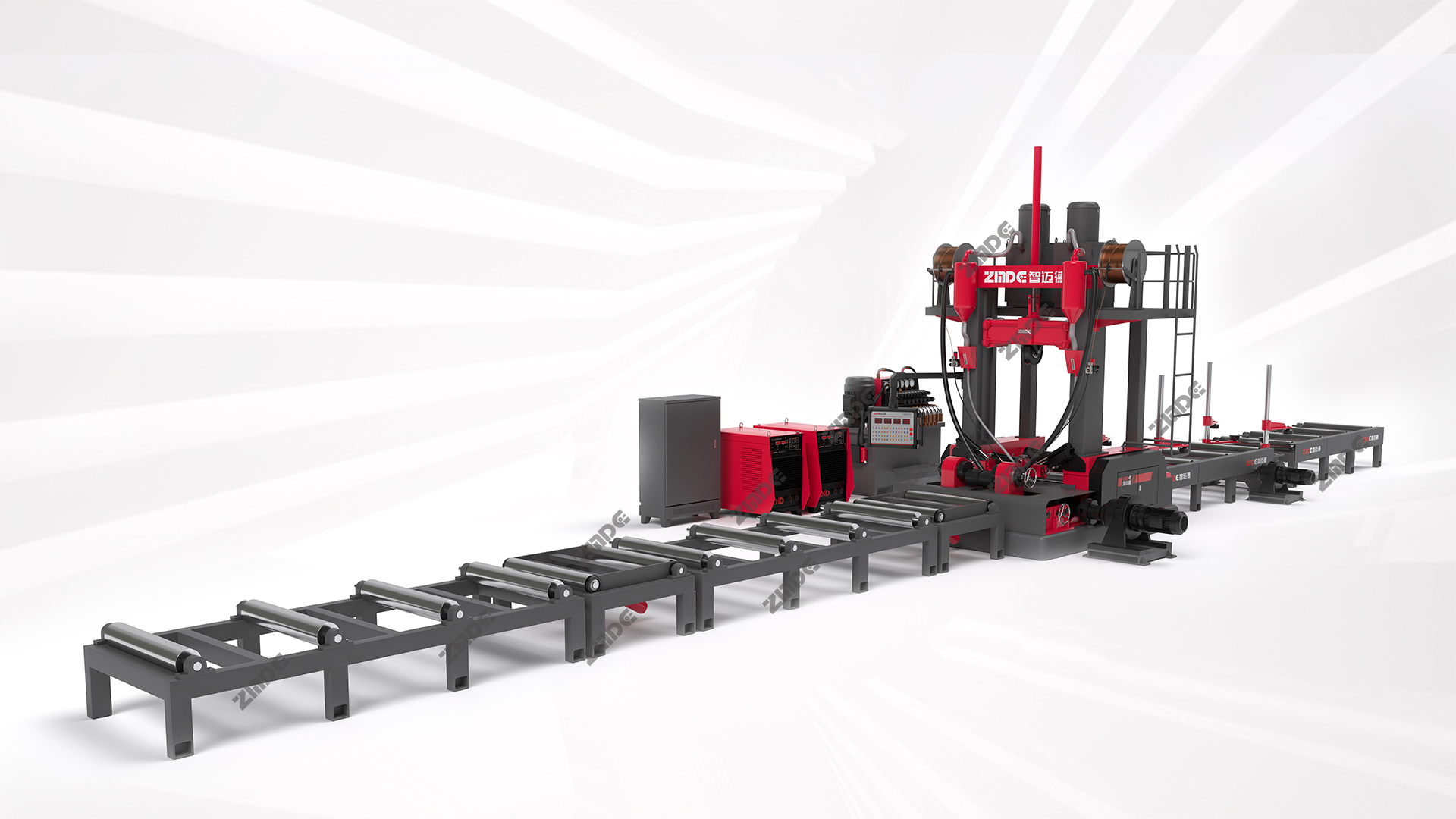 裝配式H/T型建筑鋼梁組焊矯一體機(jī)（智能版）