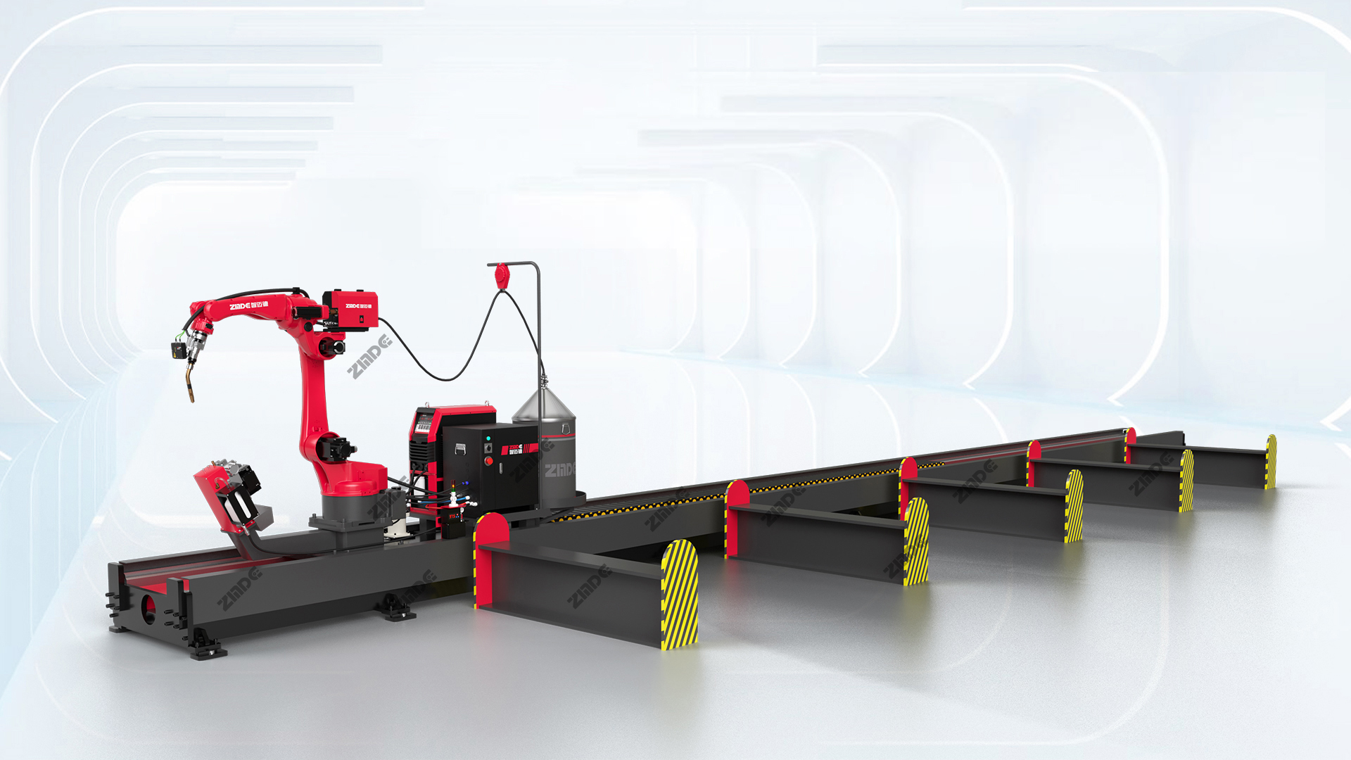 裝配式建筑鋼梁智能焊接機(jī)器人工作站
